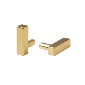 4 gold tone drawer cabinet knobs